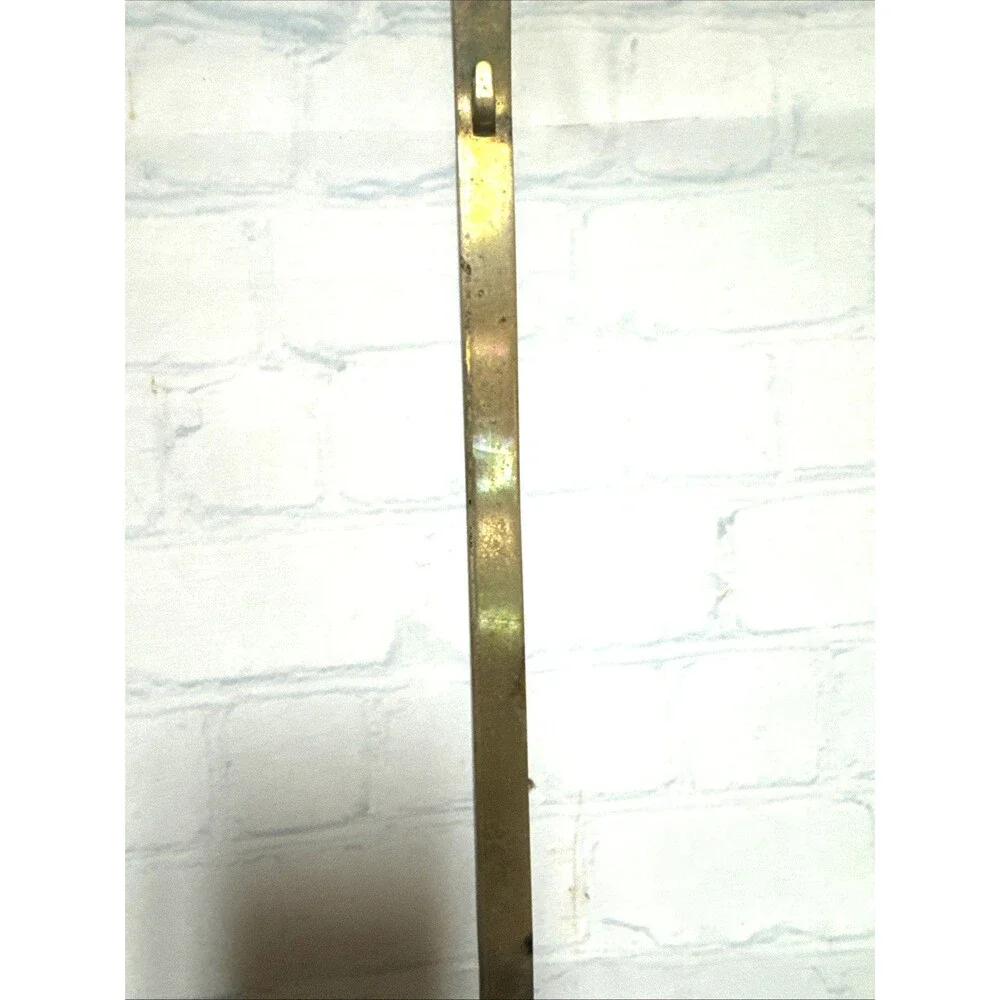 Vintage Brass Bow Triple Plate Holder Wall Mount Tassel Hollywood Regency Gold